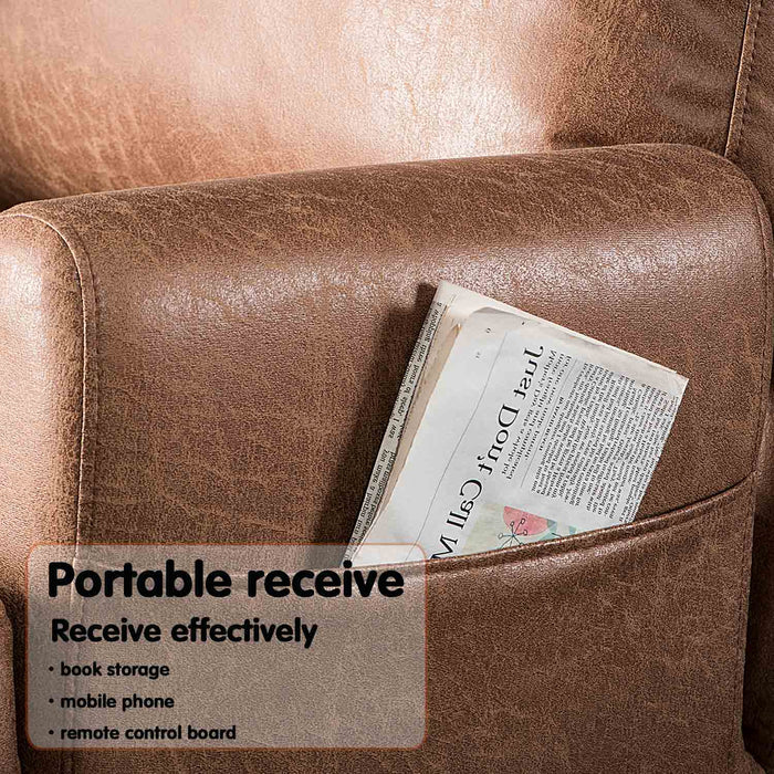 DEALMAKER Living Room Accent Chair with Ottoman, multi angle adjustment